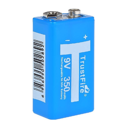 

Trustfire 9V 350mAh Li-ion High Volume Rechargeable Batteries
