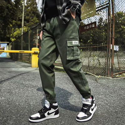 

Mens Tapered Leg Cargo Pants Casual Work Pants With 6 Pockets