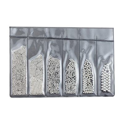 

Toponeto Fashion Nail Art Rhinestones Glitter Steel Bal Tips Mixed 3D Tips DIY Decoration
