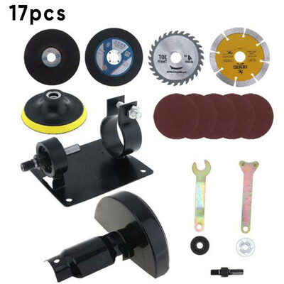 

17pcsSet Electric Drill Cut Seat Stand Bracket Cutting Discs For Angle Grinder