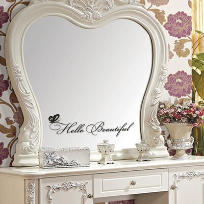 

〖Follure〗Hello Beautiful Wall Art Removable Home Vinyl Window Wall Stickers Decal Decor