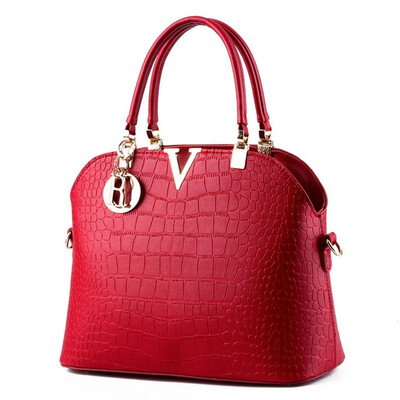 

2017 Women Famous brand designer Luxury leather handbags women messenger bag crocodile pattern Shoulder bag Crossbody bags