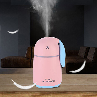 

Gobestart Lamp Humidifier Cute Rabbit LED Humidifier Air Diffuser Purifier Atomizer