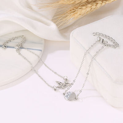 

Womens three-dimensional peace pigeon alloy sequins bracelet jewelry