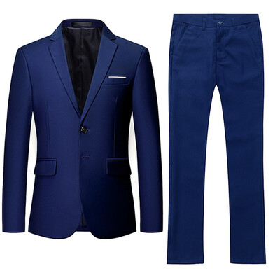 

Cloudstyle Mens Business Two Button Single Suit Tops Pants 11640