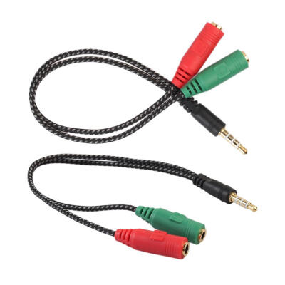 

35mm Stereo Audio Male to 2 Female HeadphoneMic Y Splitter Cable