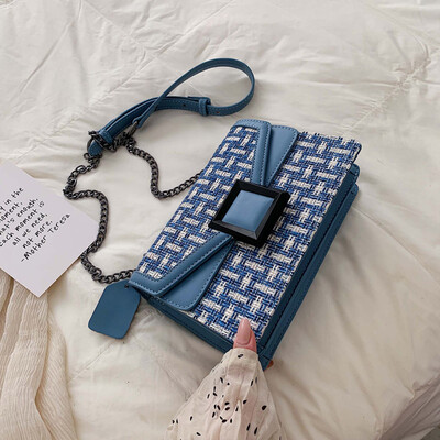 

Summer bag womens bag new 2019 fashion French minority bag Joker shoulder chain messenger bag