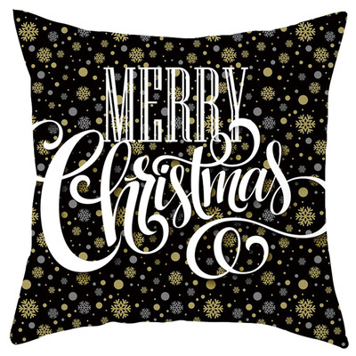 

Siaonvr Merry Christmas Short Plush Pillowcase Sofa Pad Set Home Decoration 18x18 Inch