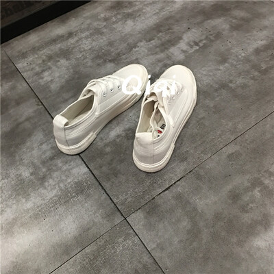 

2019 new tide shoes female students Korean version of Joker canvas shoes female summer half lazy shoes ulzzang