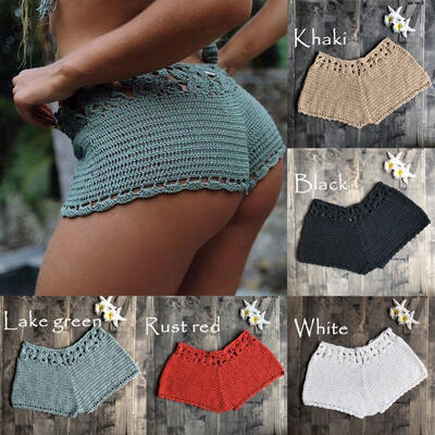 

Womens Summer Mini Knit Ladies Casual Shorts Holiday Beach Short Pants Trousers