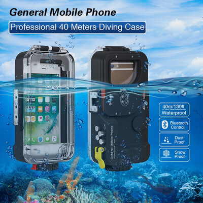 

Meikon 40m130ft 7 Universal Waterproof Housing Diving Phone Case Cover Bag For Huawei P30 proP20Samsung etc Mobile Phone