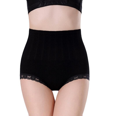 

Fashion Women Shapewear Panties Lace Trim Belly Hip Control Seamless Underpants Body Shaper Briefs