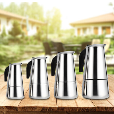 

Espresso Coffee Maker100ml200ml300ml450ml Stainless Steel Moka Pot Espresso Coffee Maker Stove Home Office Use Coffee Maker