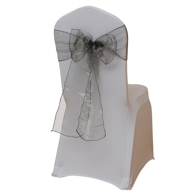 

Toponeto 10PCS Hotel Banquet Solid Color Flower Chair Back Band Covers Wedding Party Decoration