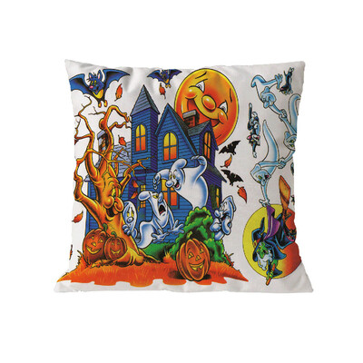 

〖Follure〗Happy Halloween Pillow Cases Polyester Sofa Cushion Cover Home Decor