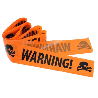 

New Hot DIY Decoration Halloween Plastic Cordon Isolation Belt Safety Warning Tape Sign Party