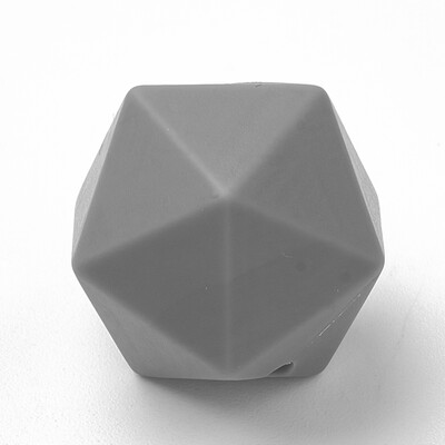

Food Grade Environmental Silicone Beads Chewing Beads For Teethers DIY Nursing Necklaces Making Icosahedron 14x14x14mm Hole