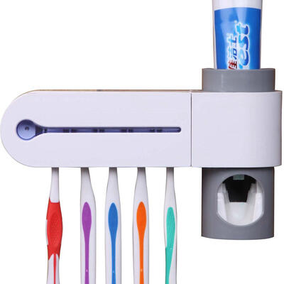 

UV Light Family Toothbrush Sterilizer Storage Automatic Toothpaste Dispense