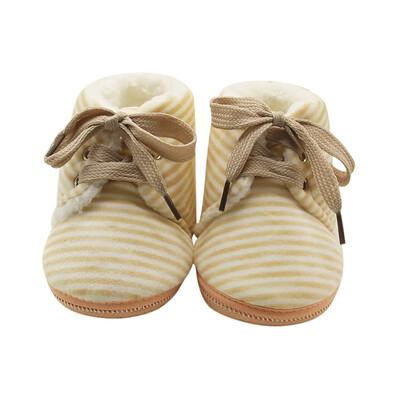 

Non-slip Baby Striped Shoes Winter Warm Boys Girls Lovely First Walkers Unisex Fashion Kids Shoes