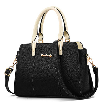 

Middle-aged women tide atmosphere ladies handbag simple Joker shoulder slung texture mother bag