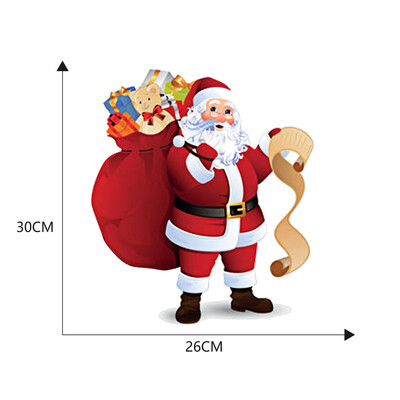 

Christmas Rear Windshield Santa Claus Window Decals Car Wiper Stickers Xmas Cute