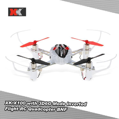 

Original XK X100 DEXTERITY 24G 3D 6G Mode Indoor Drone RC Quadcopter Support FUTABA -FHSS with Inverted Flight BNF