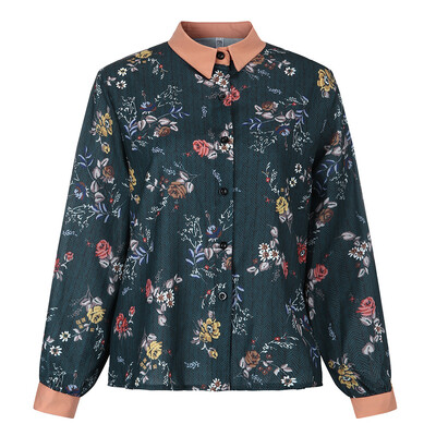 

Starmoon New Fashion Floral Shirt Womens Long Sleeve Top Loose Han Fan Shirt Top