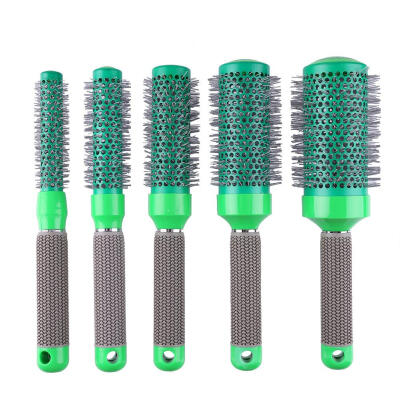 

5pcs Boar Bristle Ionic Round Comb Set Barber Curly Hair Blowing Brushes