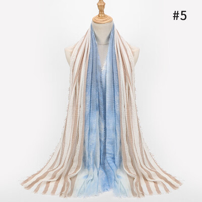 

Europe&the United States striped print explosions cotton&linen shawl foreign trade explosions AliExpress ebay scarf wholesale