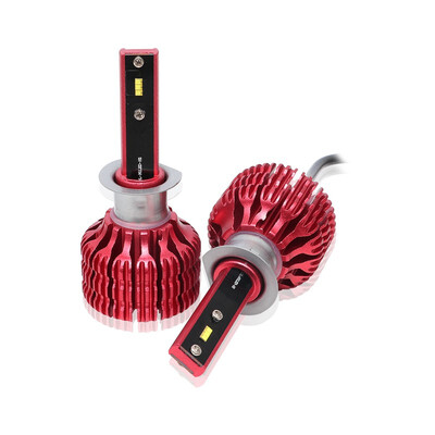 

H1 X9 2Pcs Car LED Light Bulb 6000K 16W 1800LM 12V 24V Head Light Fog Light Light Red Purple