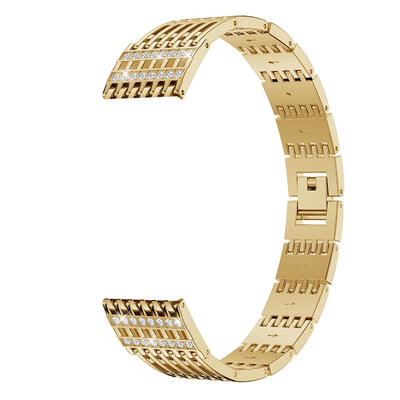 

Rhinestone Stainless Steel Bracelet Watch Band Wrist Strap for Fitbit Versa