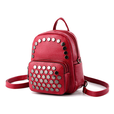 

Nivinka shoulder bag lady mini-set personality parent-child rivet personality travel small backpack tide