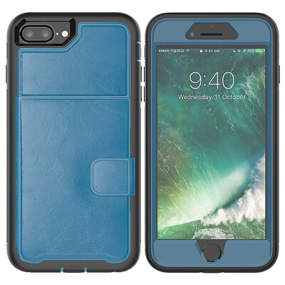 

MOONCAE Apple iPhone 66s three anti-holster card holder series - blue