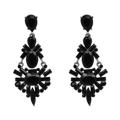 

JURAN 2018 New Design Trendy Statement Jewelry Big Crystal Sweety Dangle Drop Earring 4 Colors For Women Wholesale Price J50093
