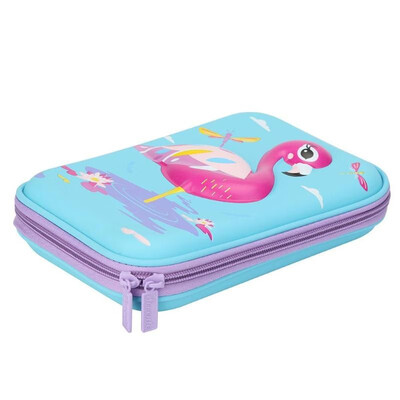 

Kids Cute Cartoon Swan Pencil Bags EVA Large Students Pencil Case Blue