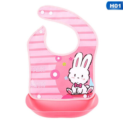 

Cartoon Waterproof Bib Feeding Stereo Pick Rice Pocket Baby Boy Girl Aprons