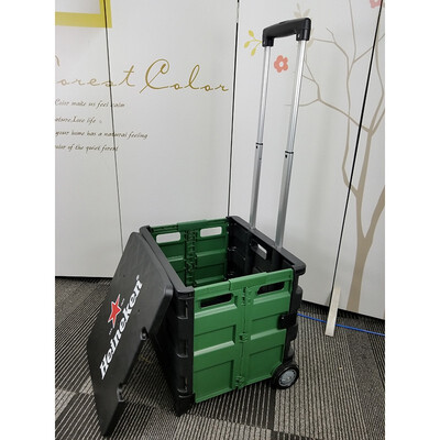 

ZHIWEI Second-generation folding shopping cart Portable Large capacity 16547