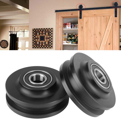 

Greensen 2Pcs Sliding Barn Door Wheel Closet Hardware Roller Cabinet Window Pulley Home Use Door PulleyDoor Wheel