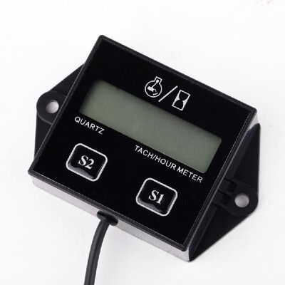 

LCD Digital TachHour Meter Gauge Waterproof Spark Plugs Gas Engine Motorcycle ATV