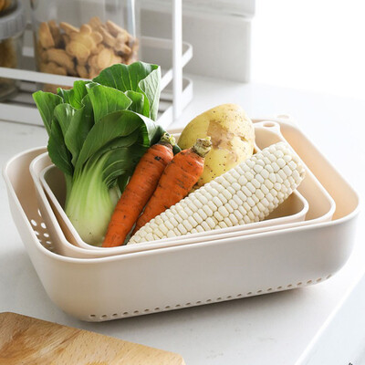 

Toponeto Creative Household Sink Kitchen Storage Plastic Hollow Drain Basket