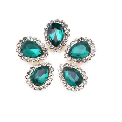 

5pcspack Water Drop Shape Nail Rhinestone Droplet Nail Art Decorations