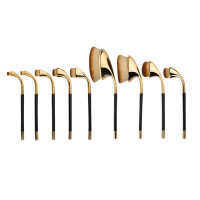 

9pcs Toothbrush Makeup Brushes Oval Powder Cream Foundation Brush