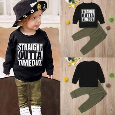 

Newborn Kids Baby Boys Long Sleeve Tops T-shirt Harem Pants Outfits Clothes Set