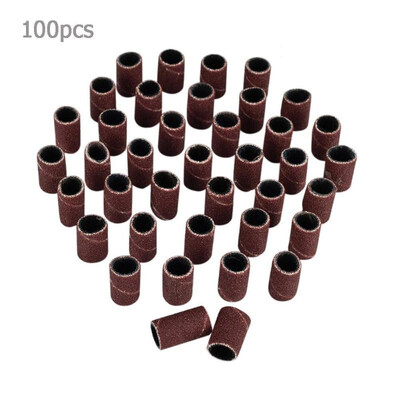 

100pcsset Nail Art Sanding Polish Remover Grinding Ring Manicure Tools