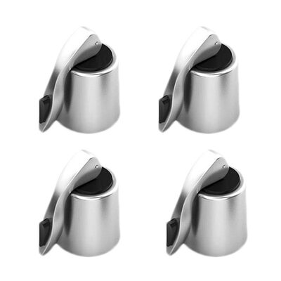 

4Pcs Stainless Steel Reusable Vacuum Sealed Red Wine Bottle Stoppers Cap Plug