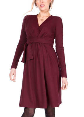 

Elegant&Stylish Pure Color Maternity Laced Dress