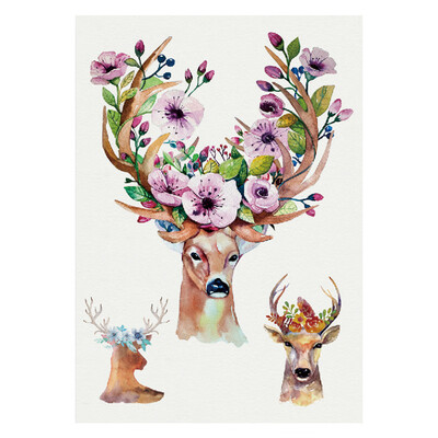 

〖Follure〗Christmas Cute Deer Head Environmental Waterproof Tattoo Sticker