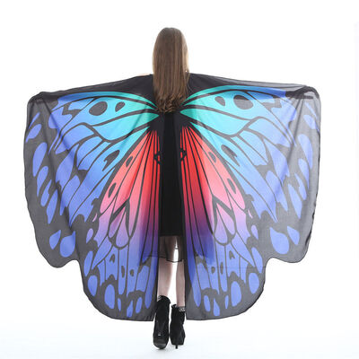 

Women Fancy Long Butterfly Wings Fairy Cape Scarf Scarves Wrap Printing Shawl