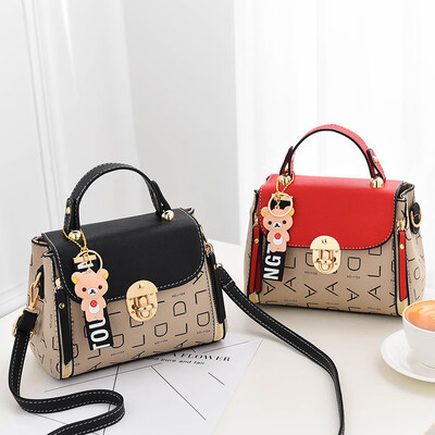 

Handbag handbags new Korean fashion letter printing small square bag shoulder diagonal package fairy bag