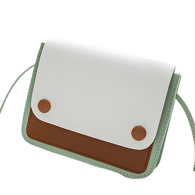 

Women Fashion Square Color Block Flip Cover Crossbody Shoulder Bag Phone Pouch
